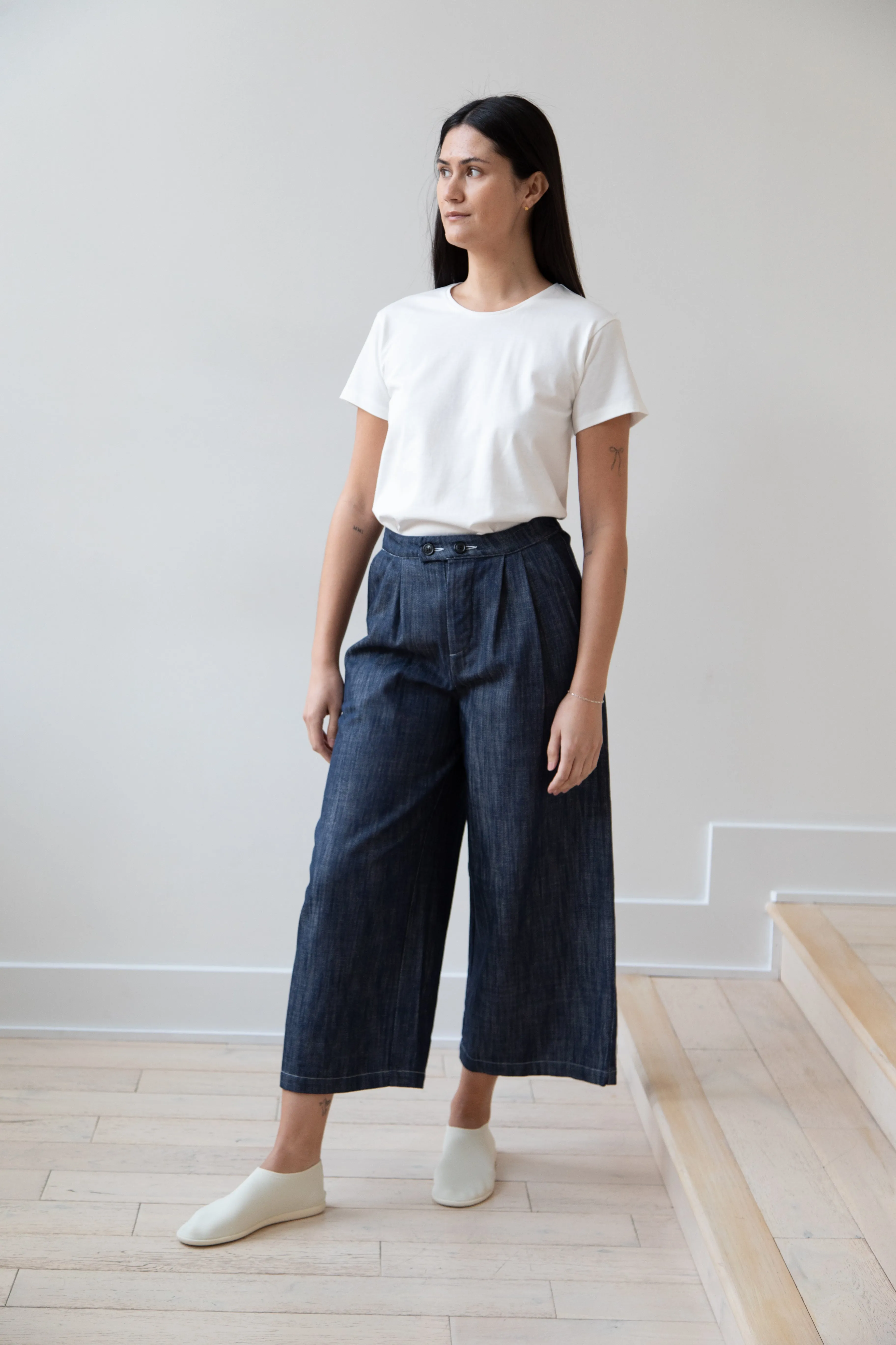 Gallego Desportes | Chino Pants in Denim