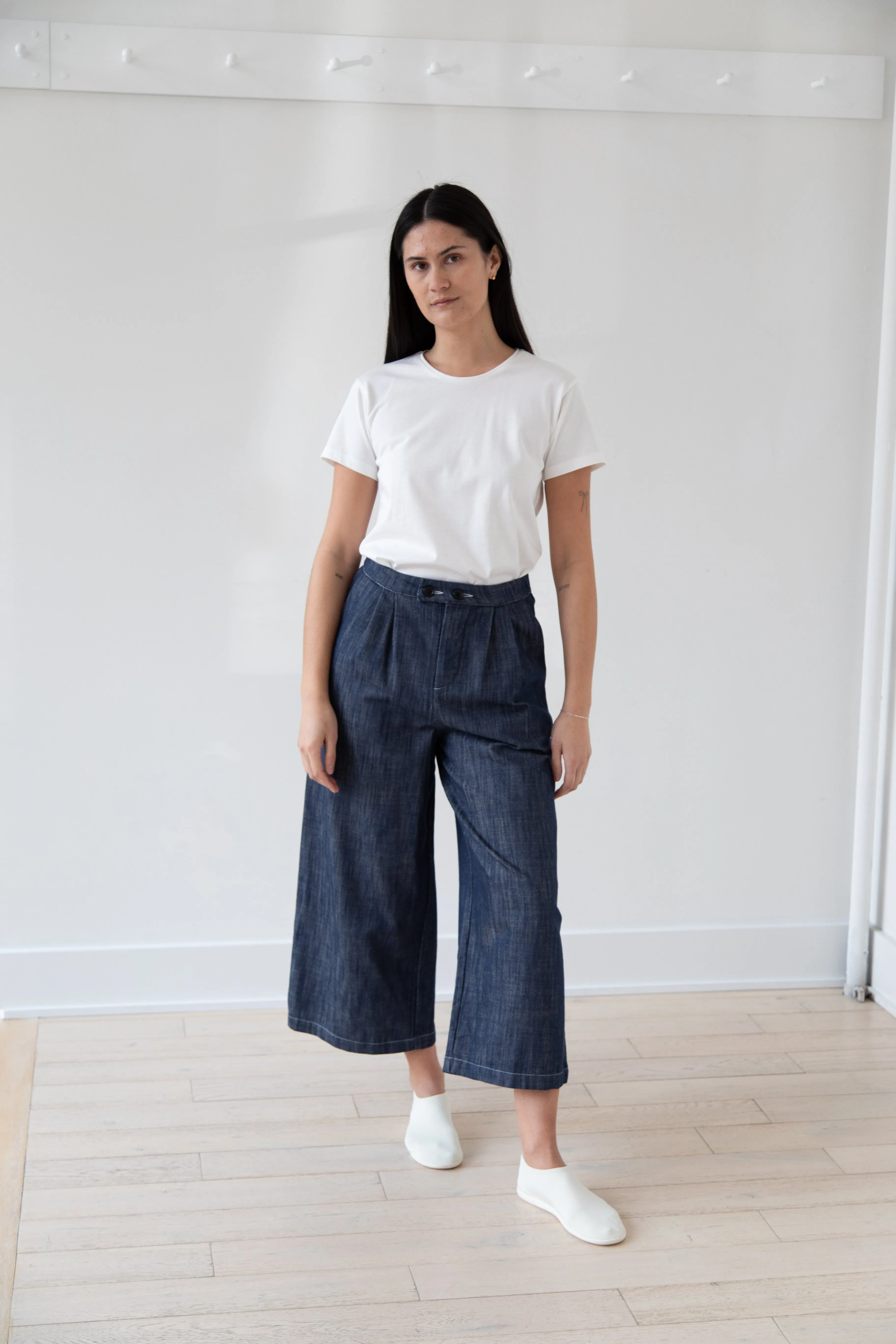 Gallego Desportes | Chino Pants in Denim