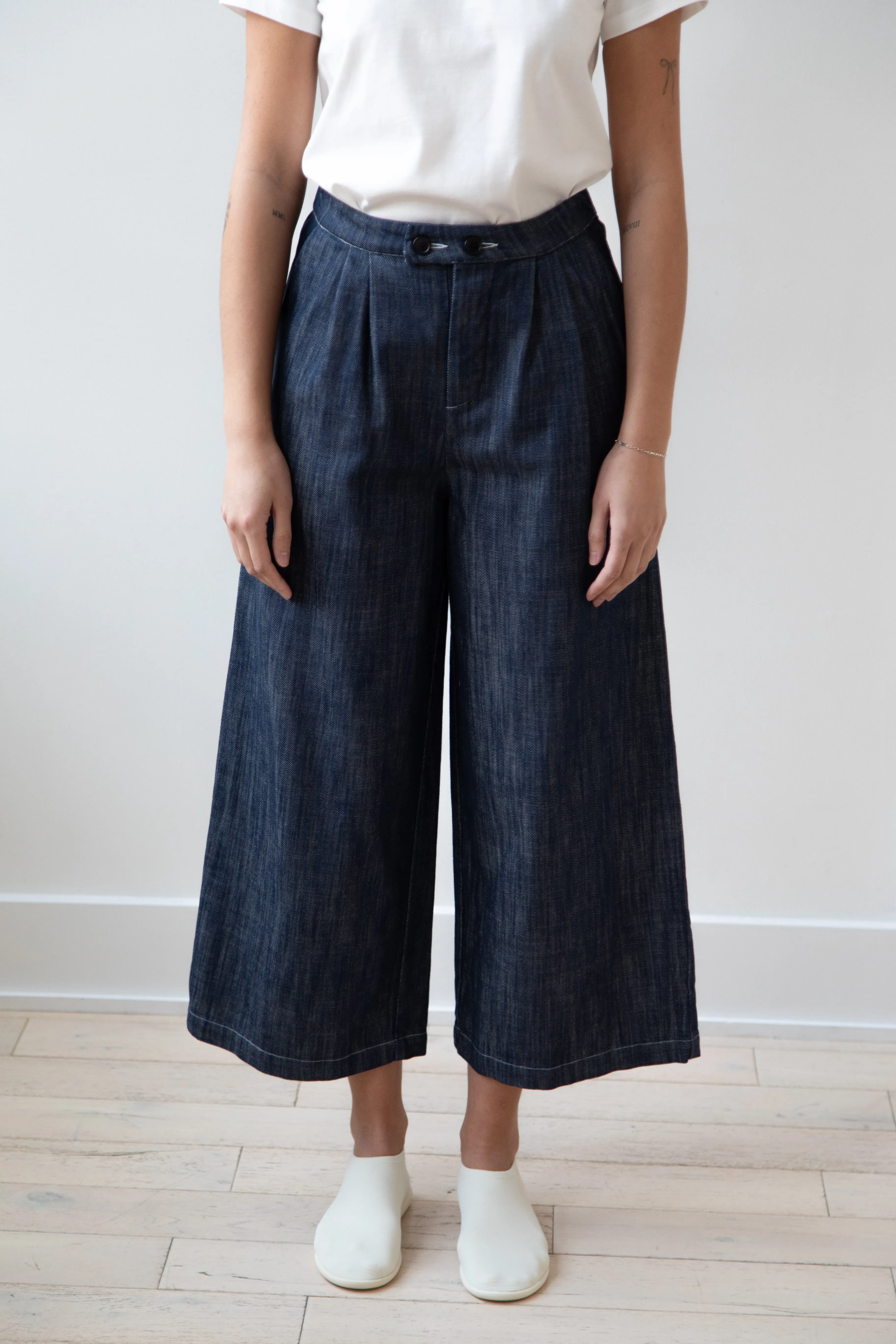 Gallego Desportes | Chino Pants in Denim