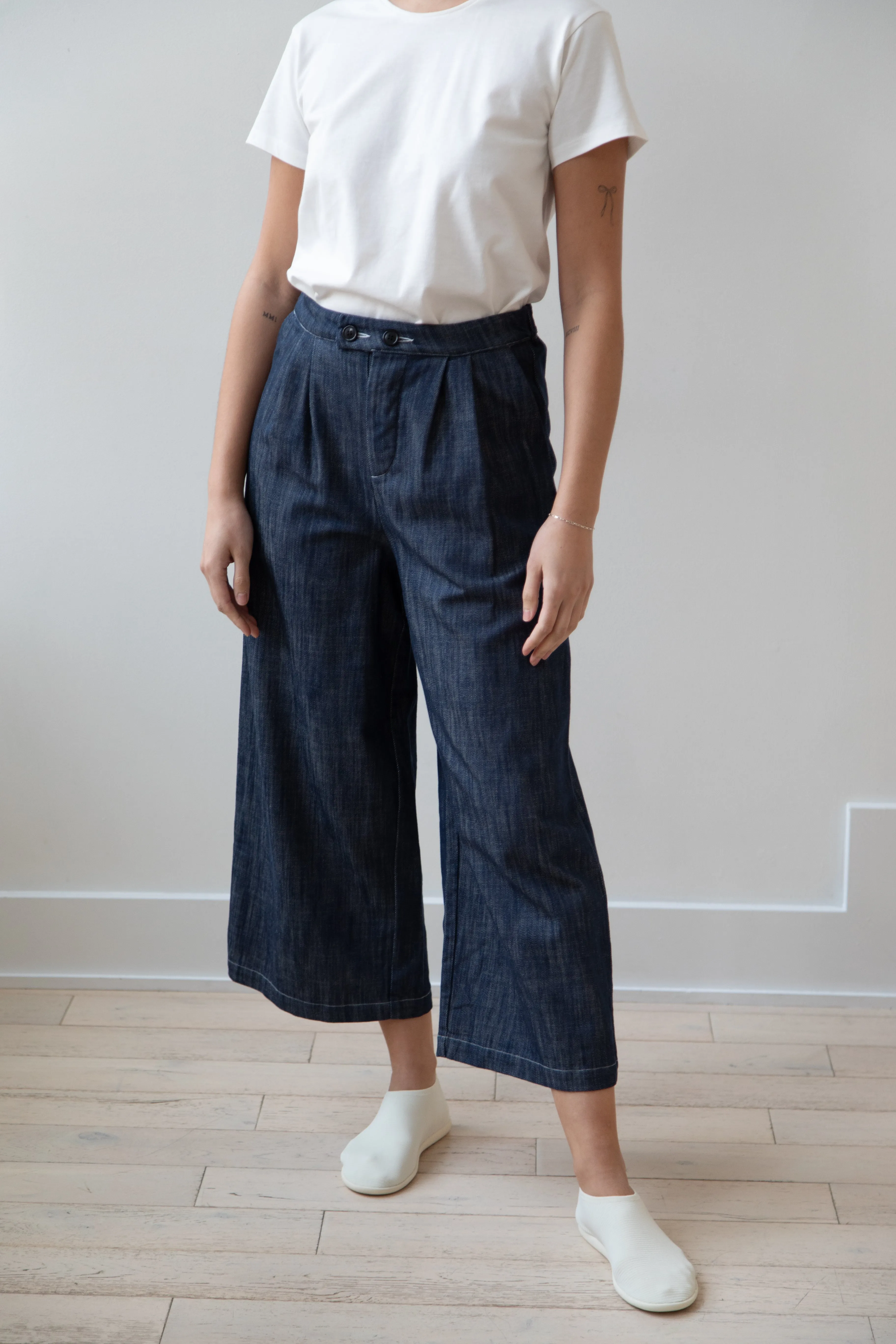 Gallego Desportes | Chino Pants in Denim