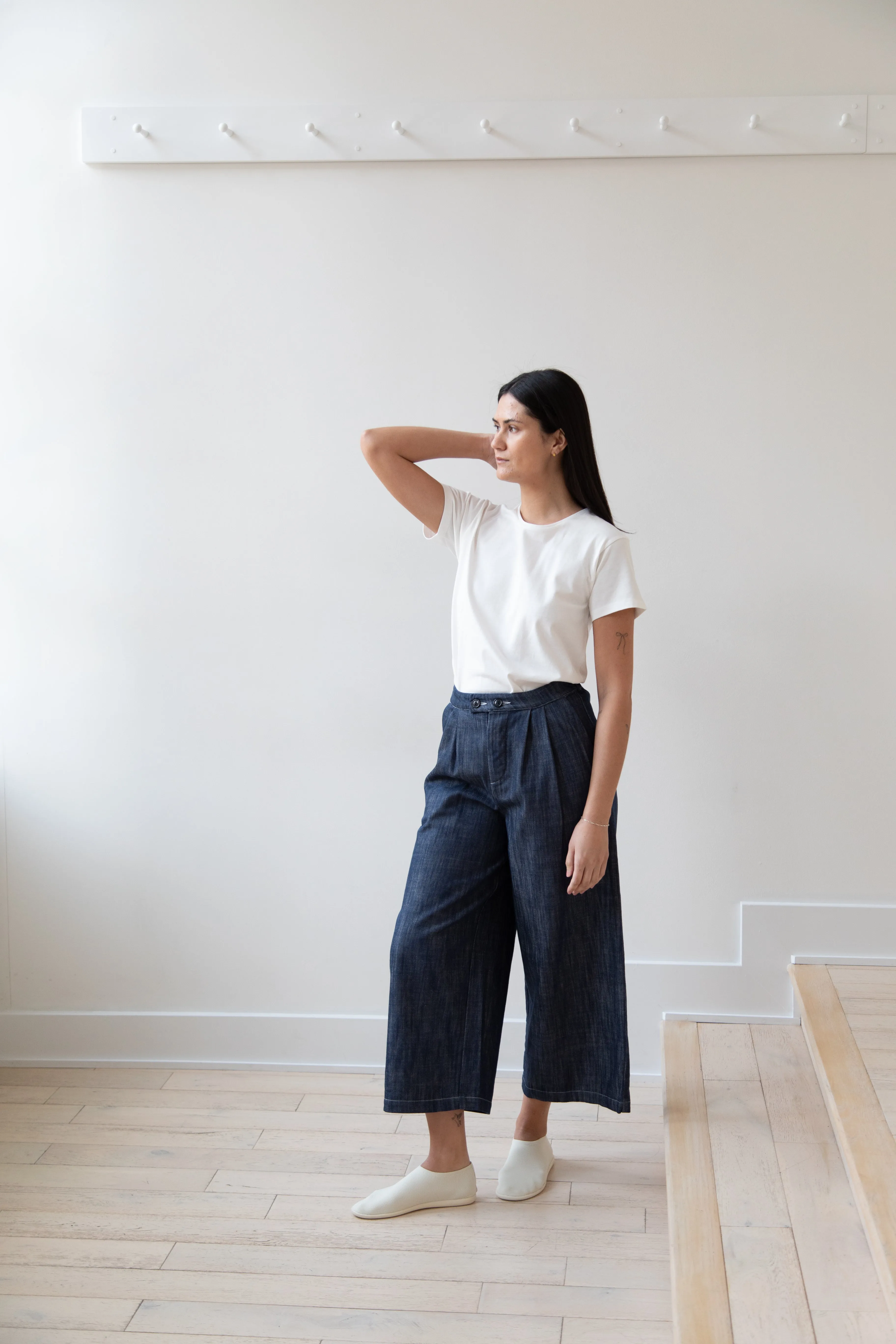 Gallego Desportes | Chino Pants in Denim