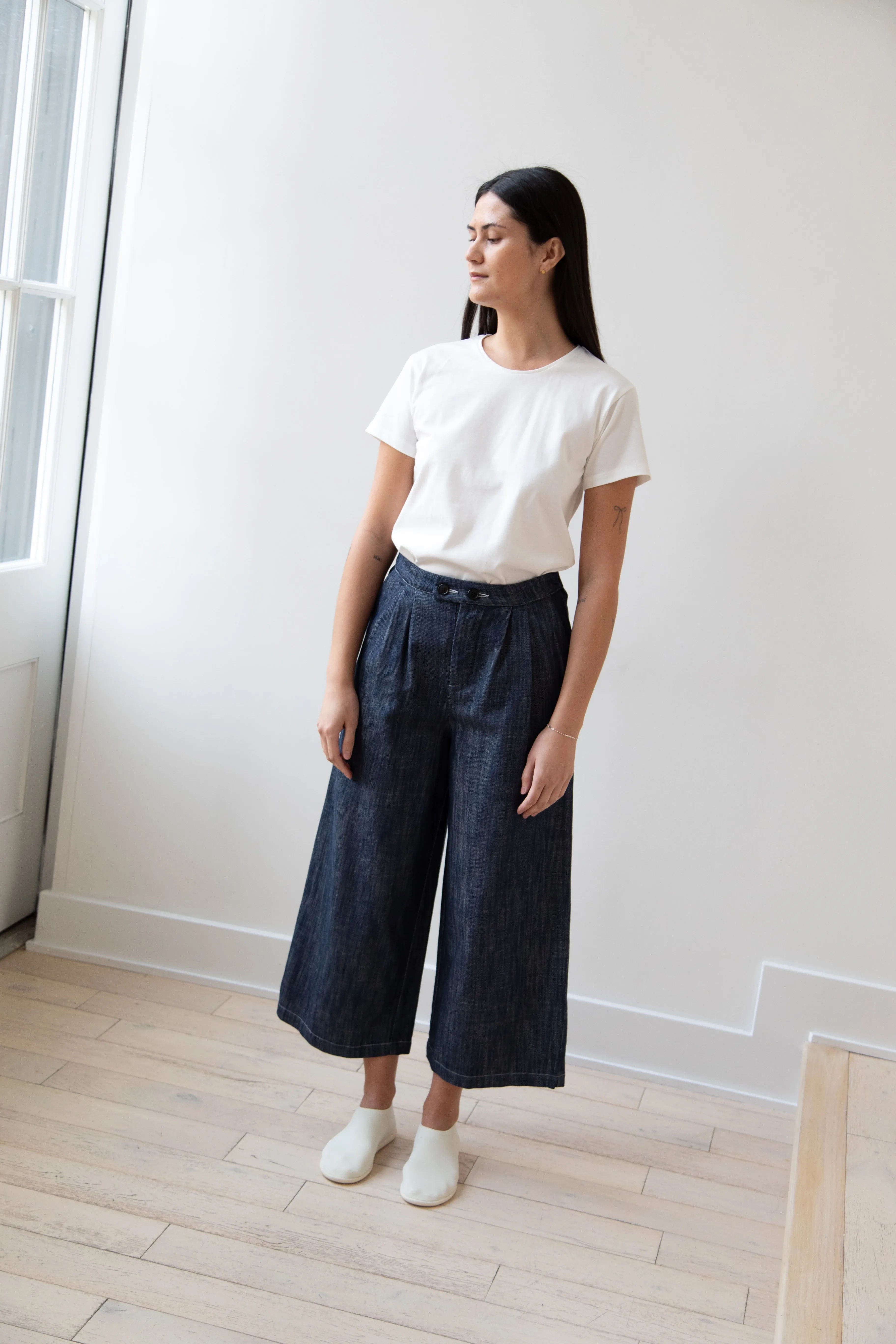 Gallego Desportes | Chino Pants in Denim