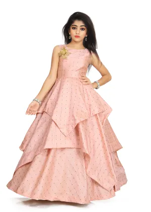 Girls Pink Wedding Gown Dress kids