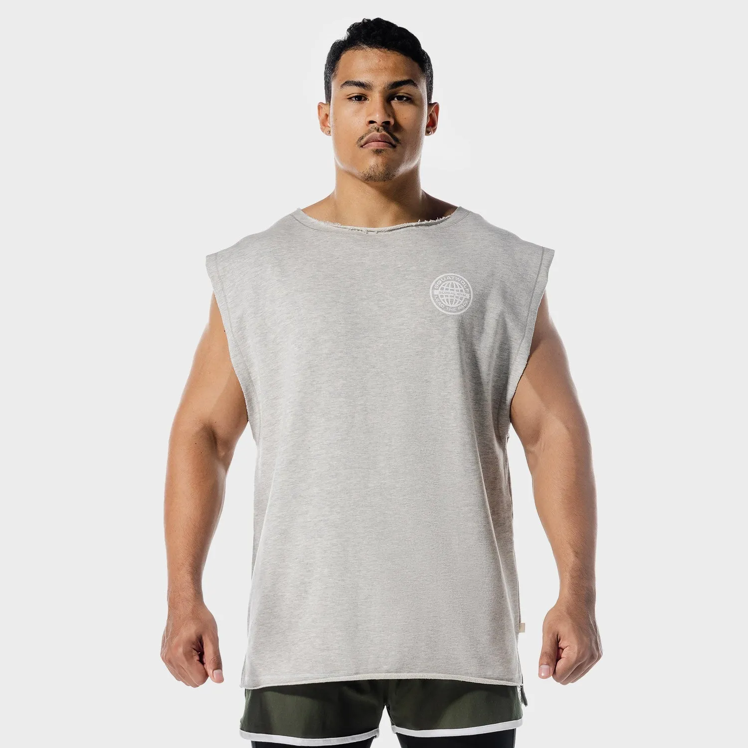 Golden Era Sweat Tank - Light Grey Marl