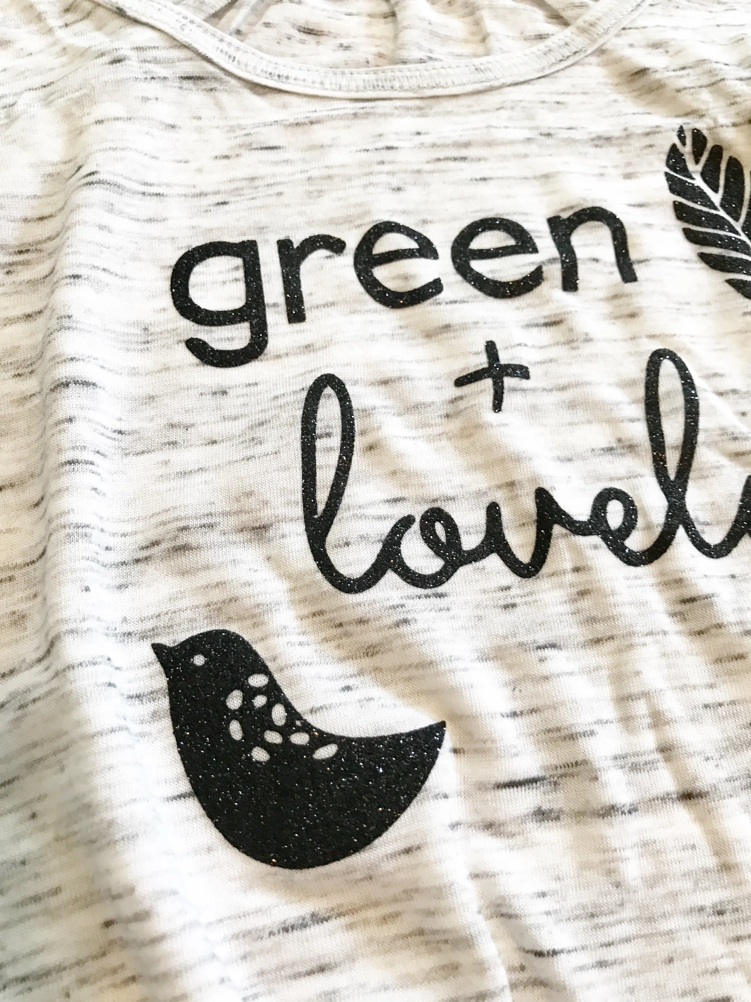 green   lovely tank - Women's Grey Marble, Super Soft, Relaxed Fit Tshirt - Sizes S-L