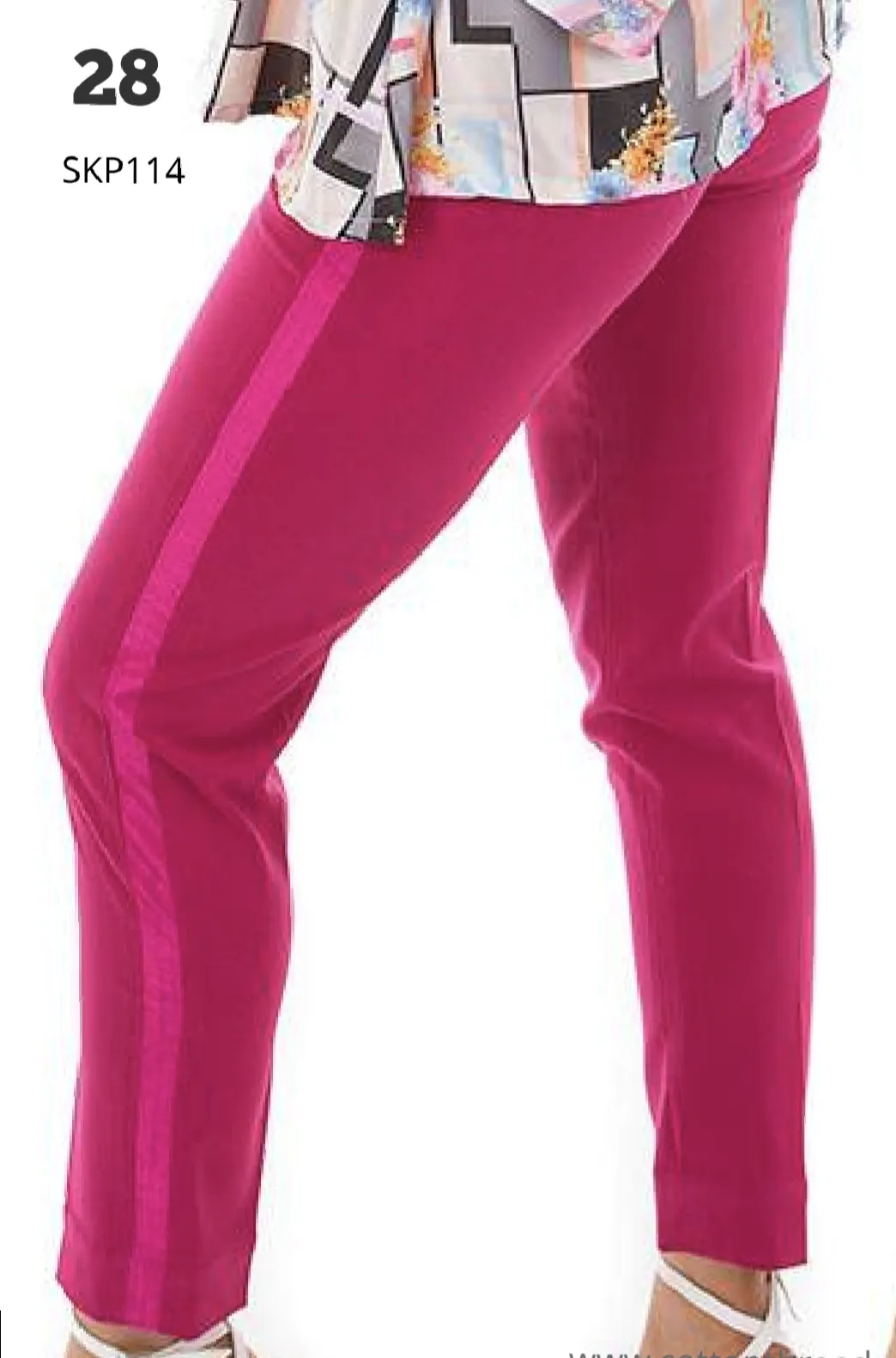 Harvey paul pink single pipe pants