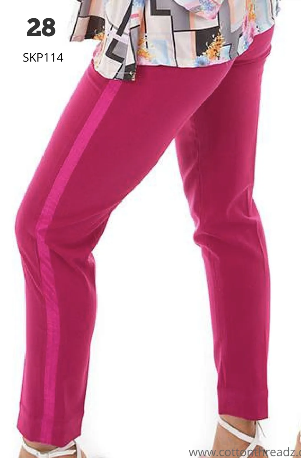 Harvey paul pink single pipe pants