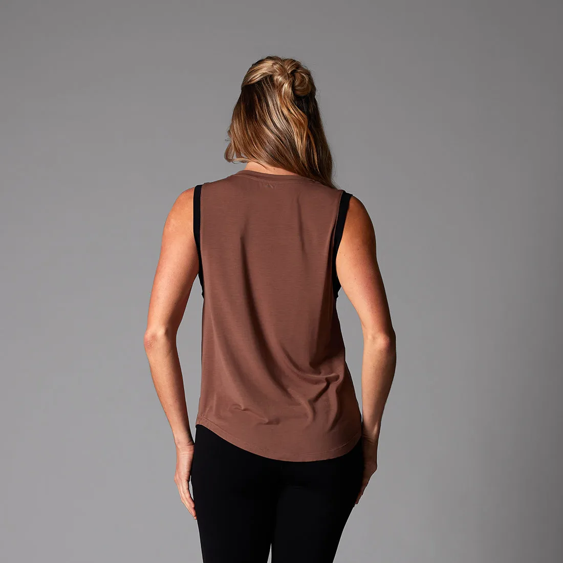 High Neck Muscle Tank