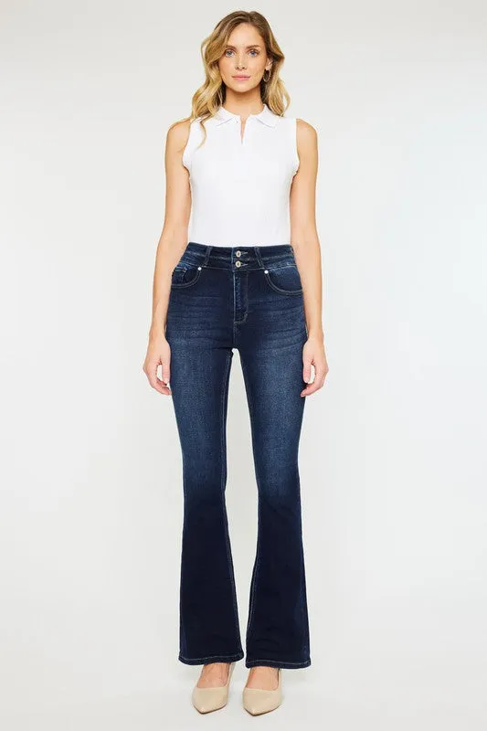 High Rise Wide Waistband Skinny Bootcut