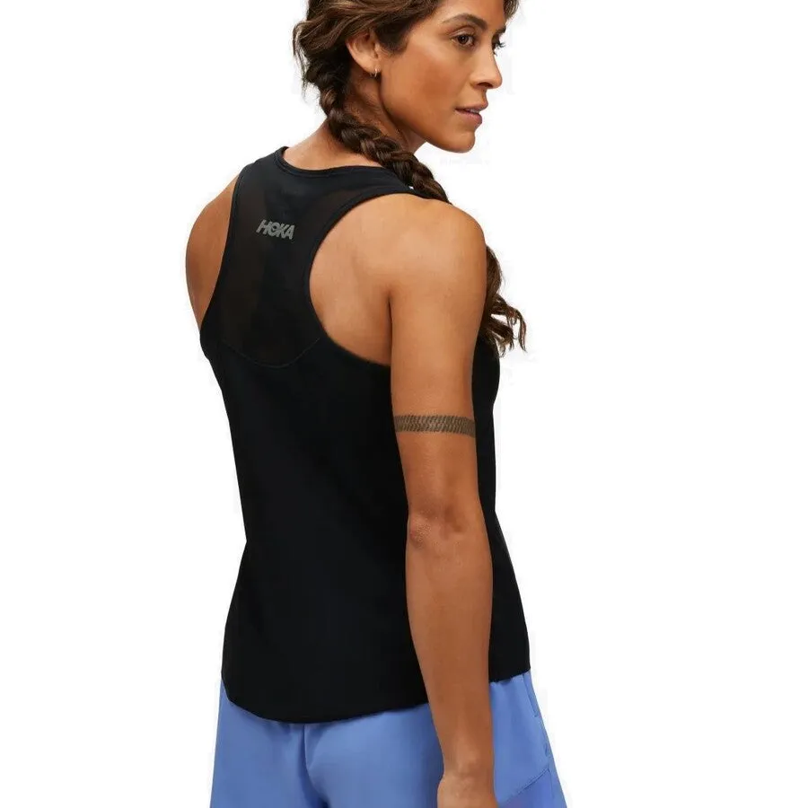 Hoka Airolite Run Tank | Black | Womens