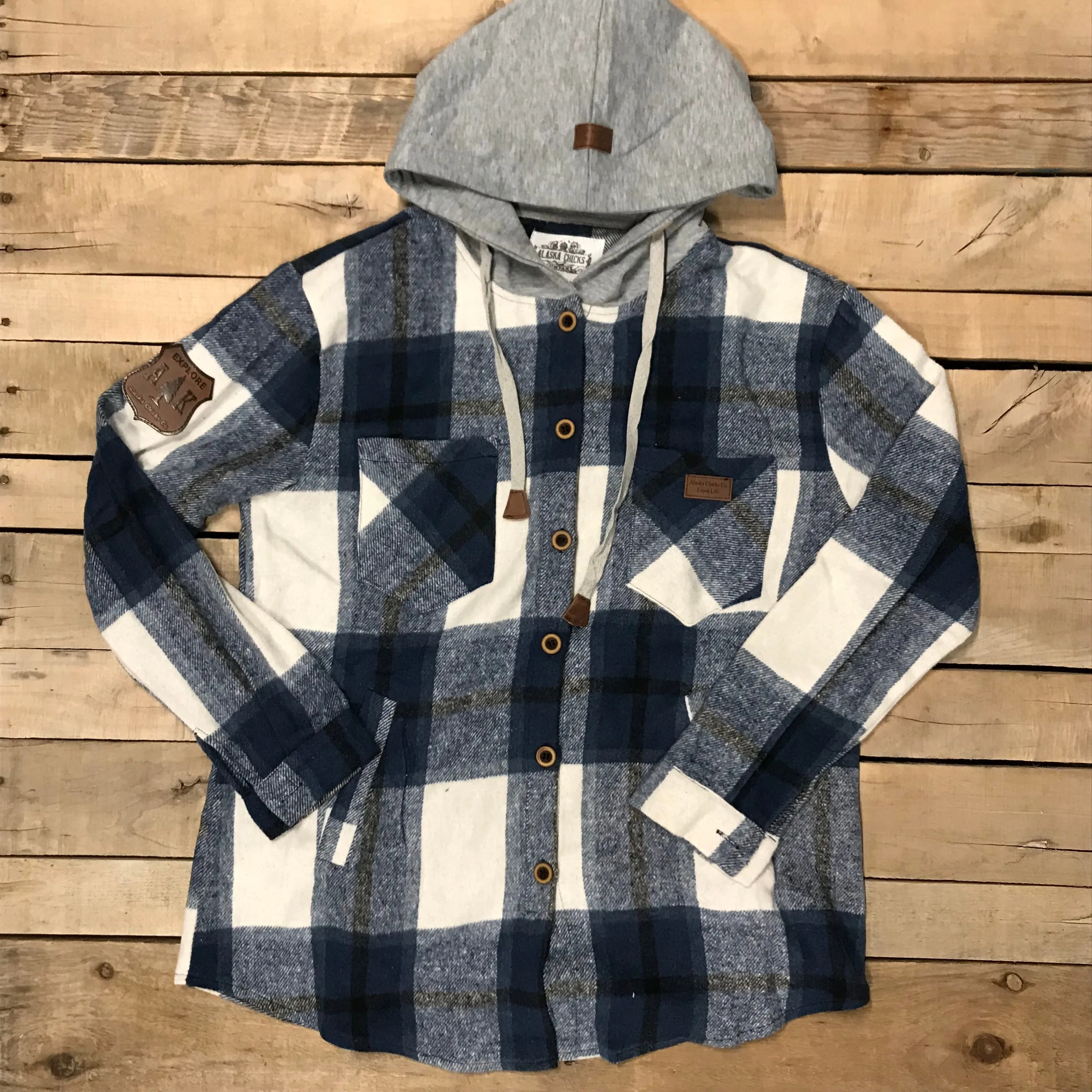 Hooded Flannel Shacket