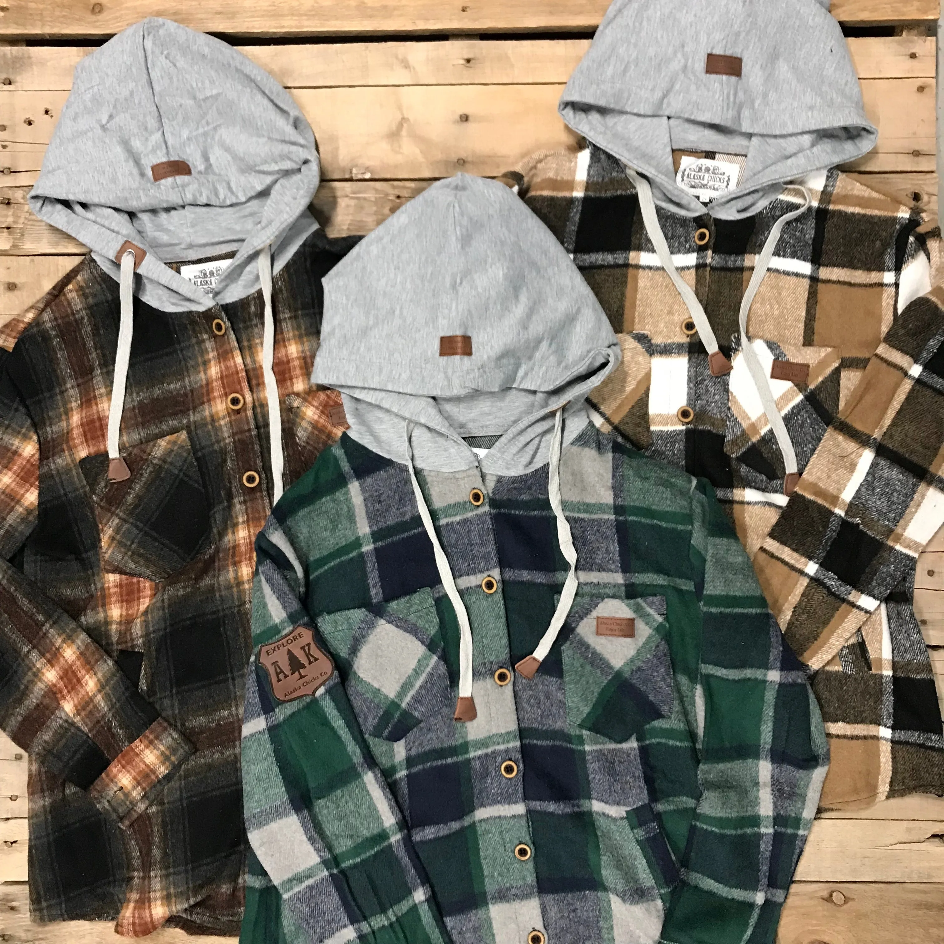 Hooded Flannel Shacket