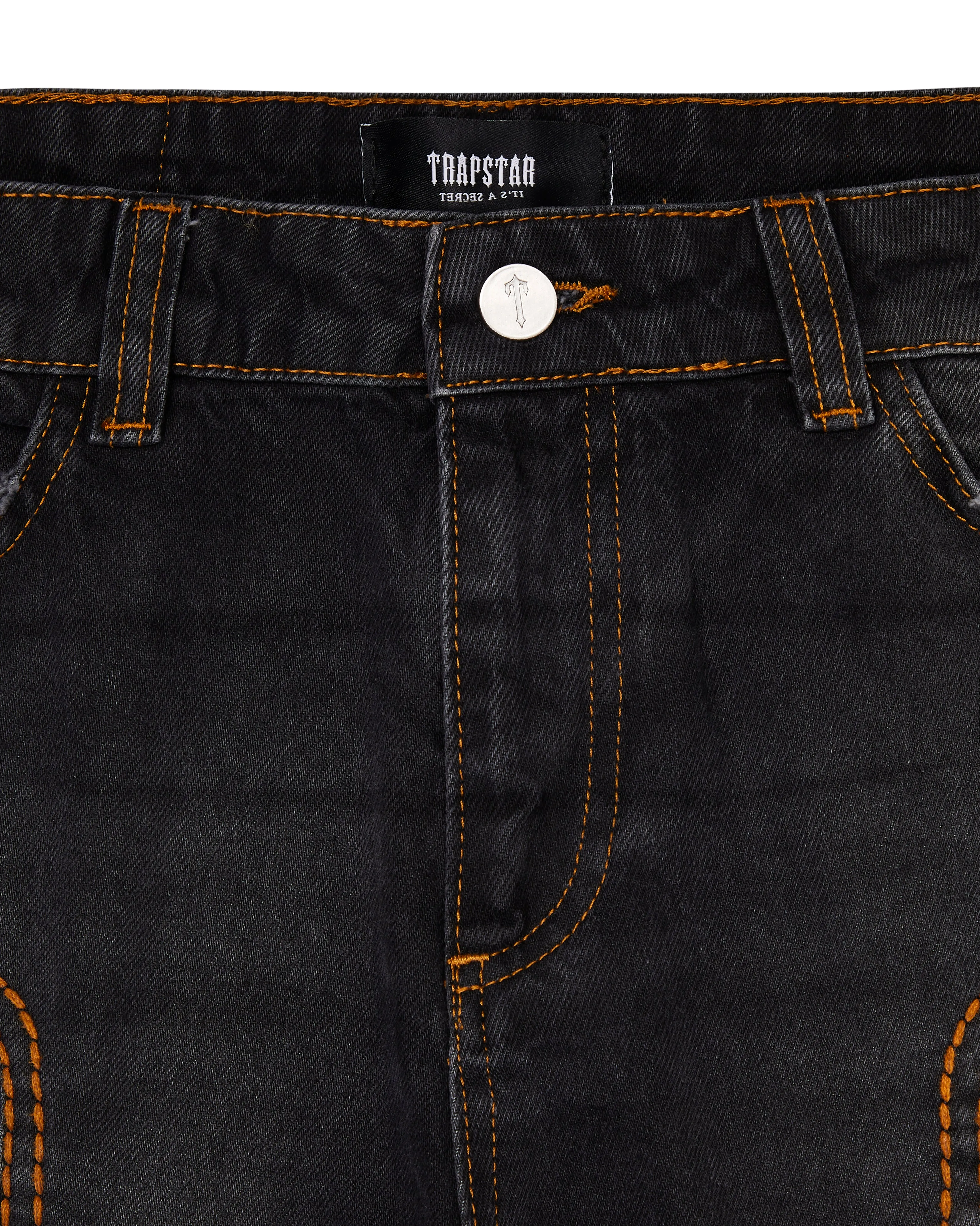 Irongate T Panel Denim Jeans - Washed Black