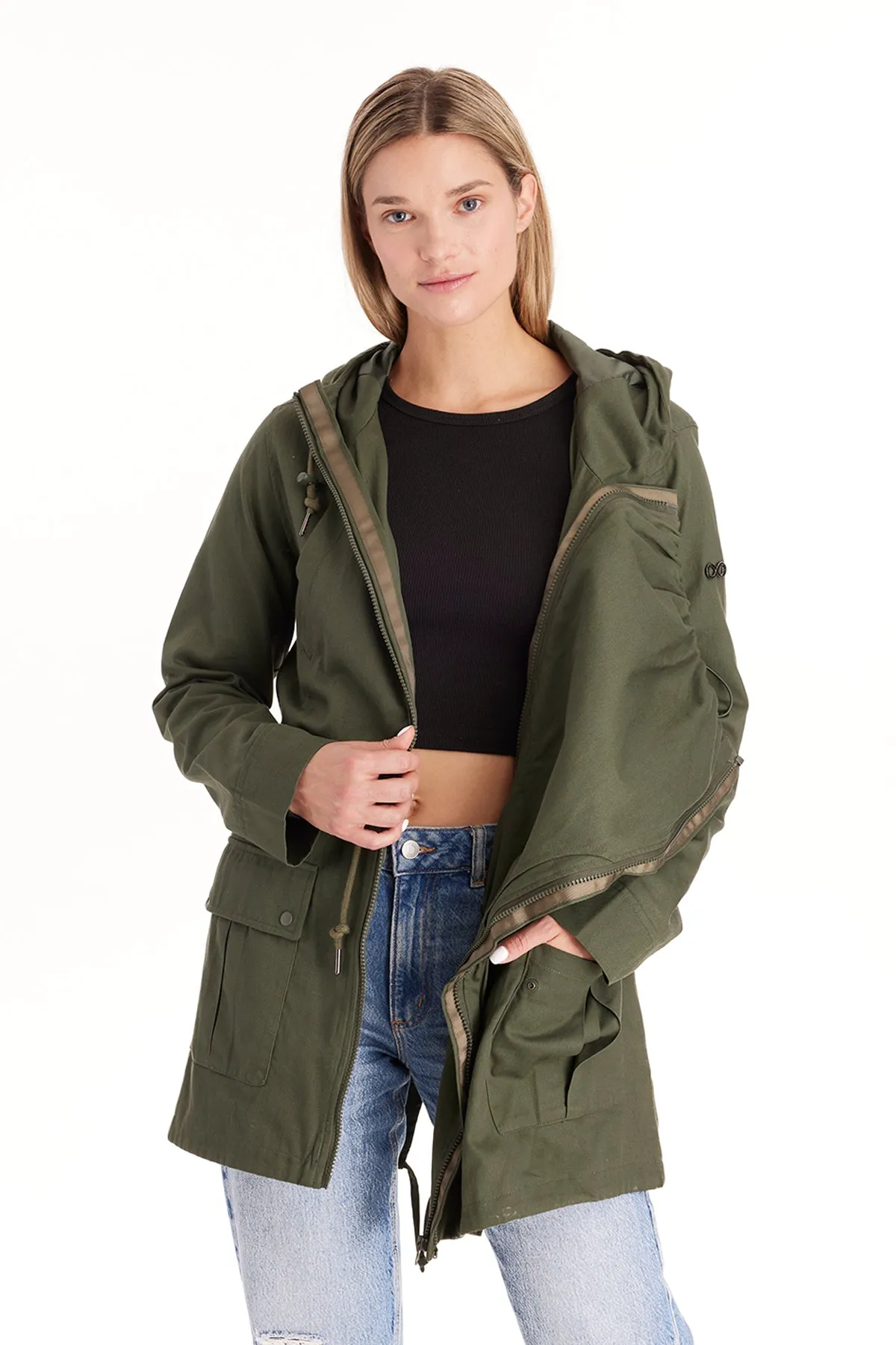 Lara 3 in 1 Maternity Jacket Military Style