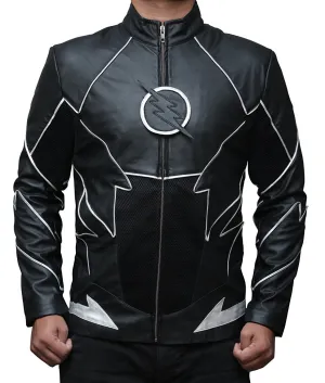 Leather Jackets Hub Mens Synthetic Leather Jacket (Black, Fencing Jacket) - 1701012