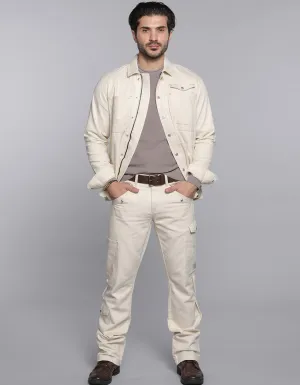 Lt Khaki Shacket & Cargo Co-ord Set