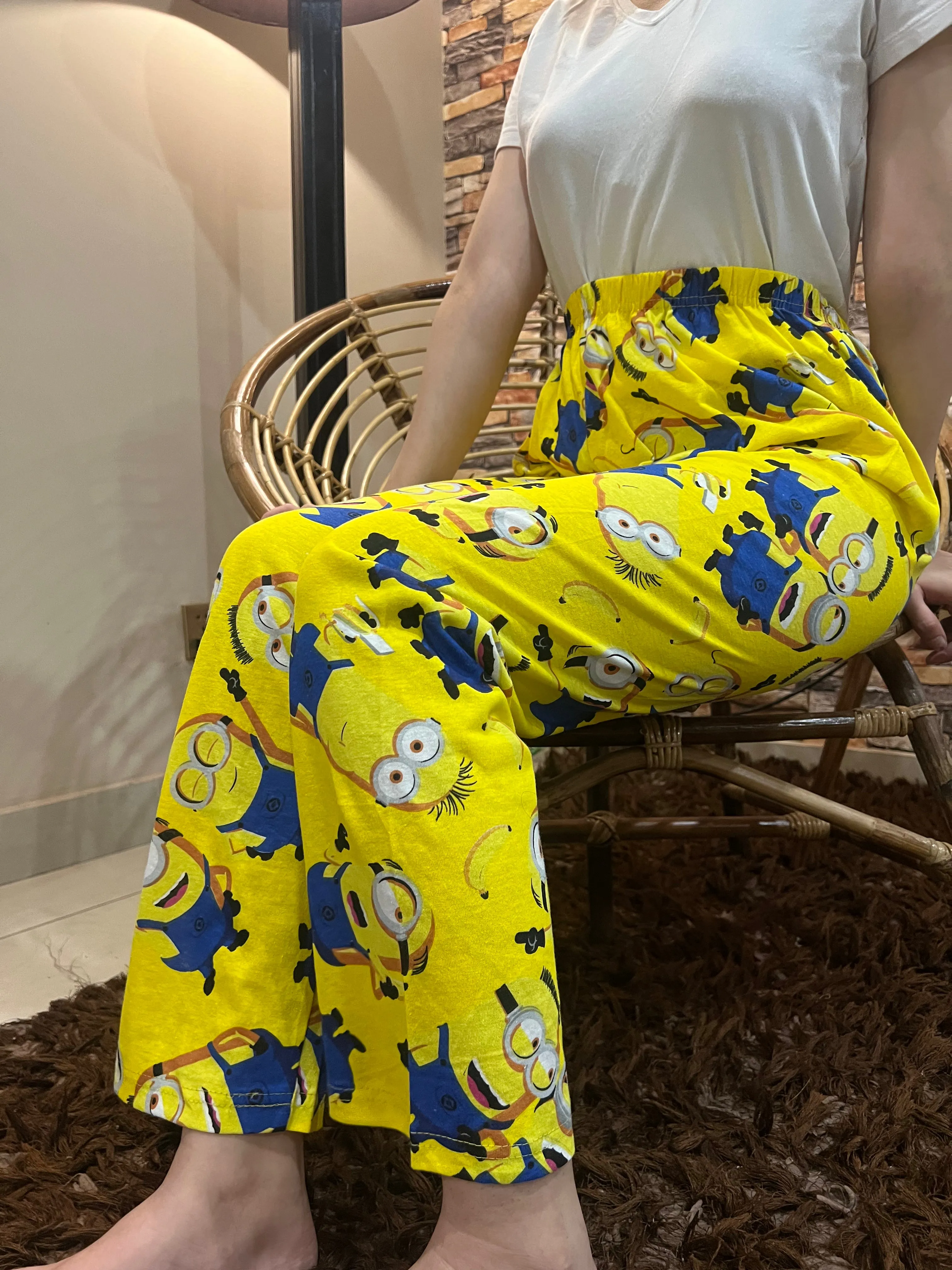 Luxe Cotton Trousers - Yellow Minnion