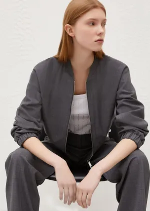 MARELLA Pleiadi Bomber Jacket - Melange Grey