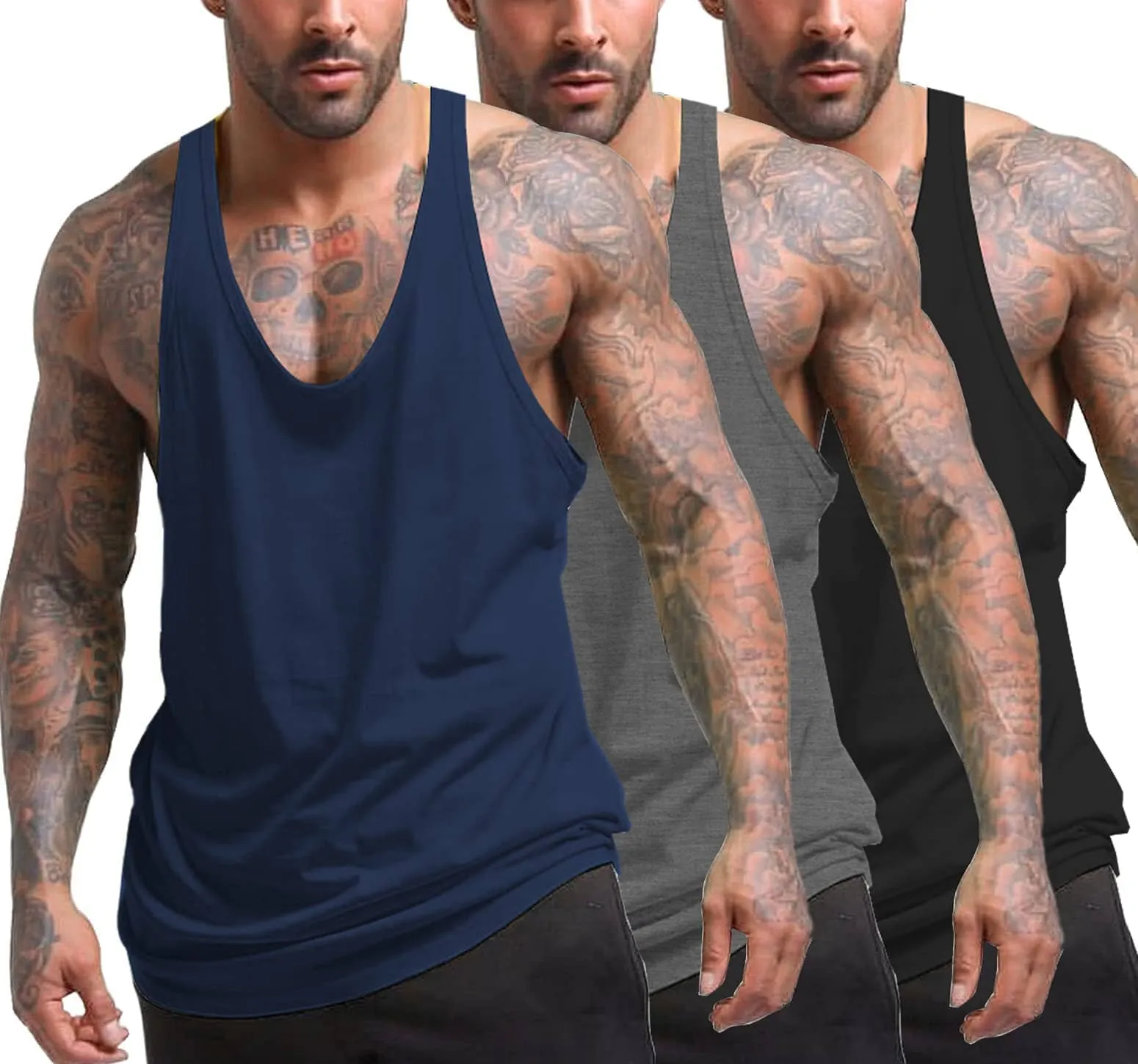 Men's 3 Pack Tank Tops (US Only)