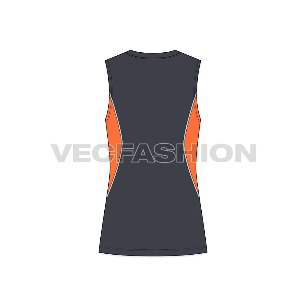 Mens Fitness Training Vest Template