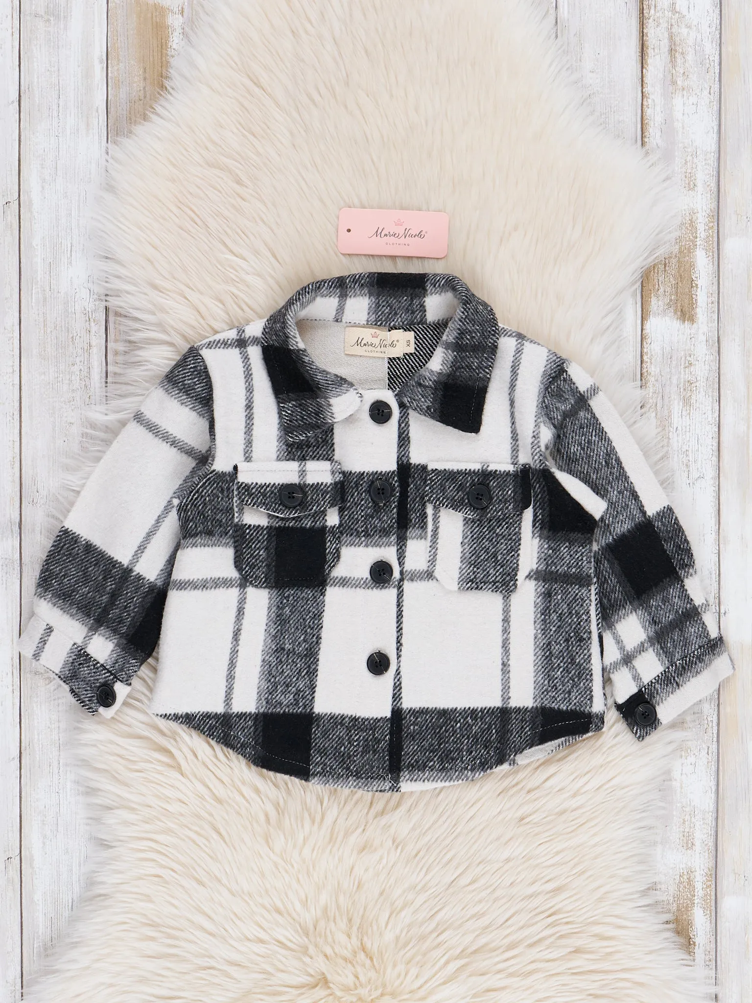 Mom & Me Charcoal Plaid Flannel - Restocked!