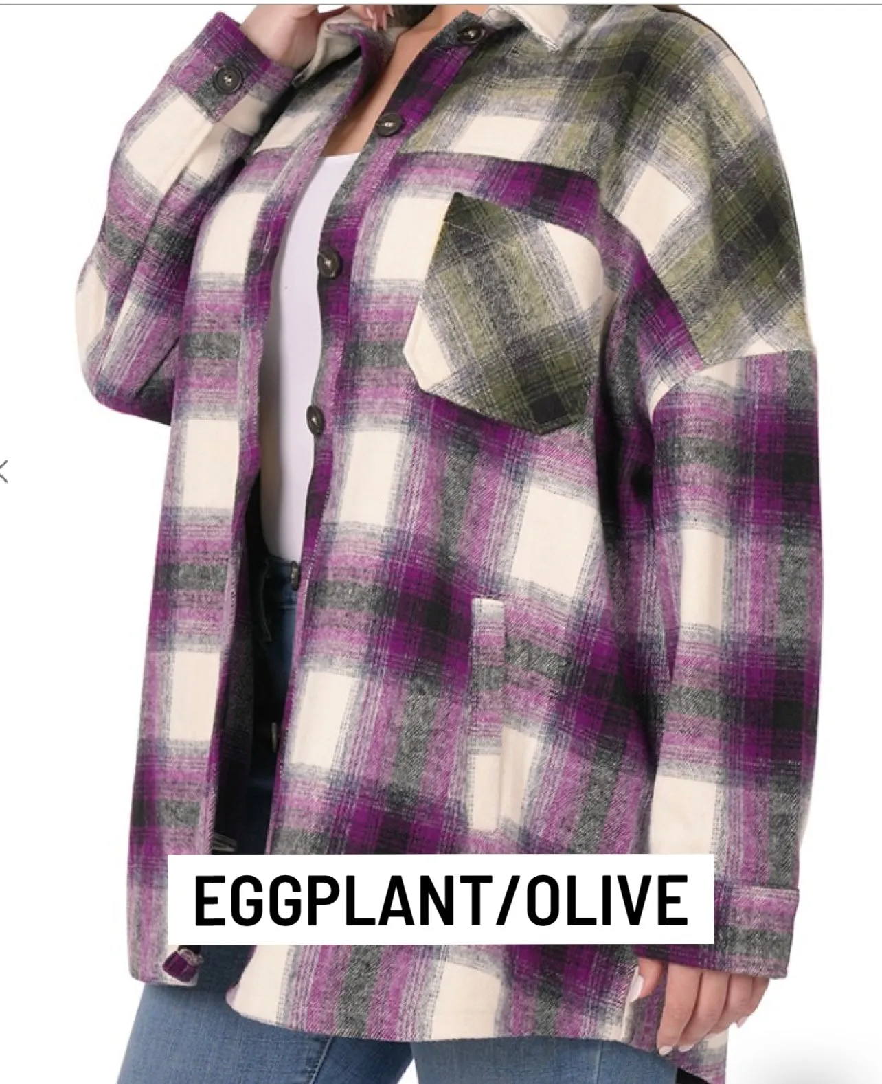 Morning Dew Oversized Plaid Shacket