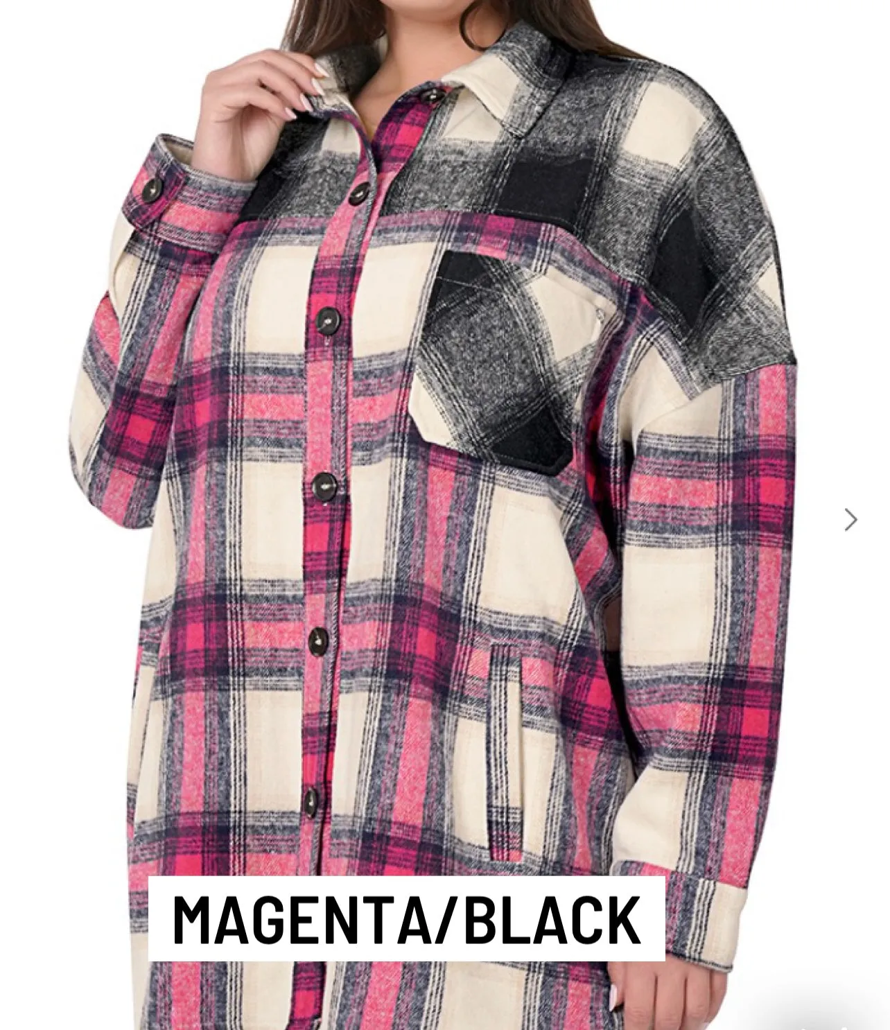 Morning Dew Oversized Plaid Shacket