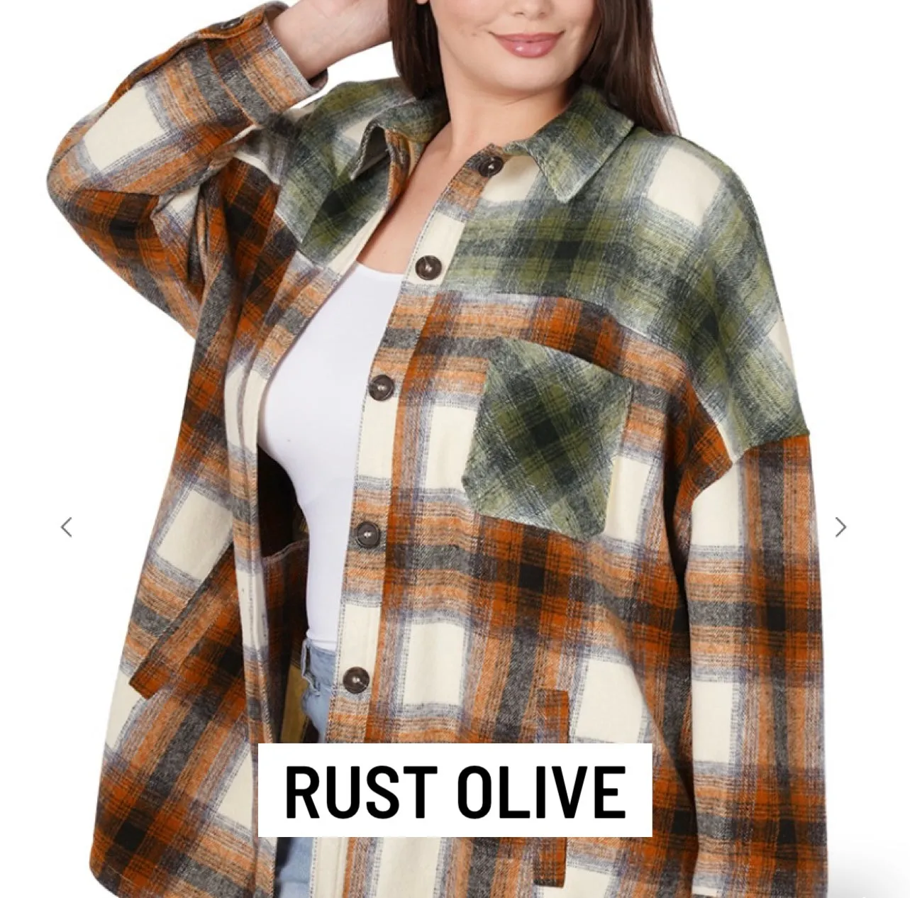 Morning Dew Oversized Plaid Shacket