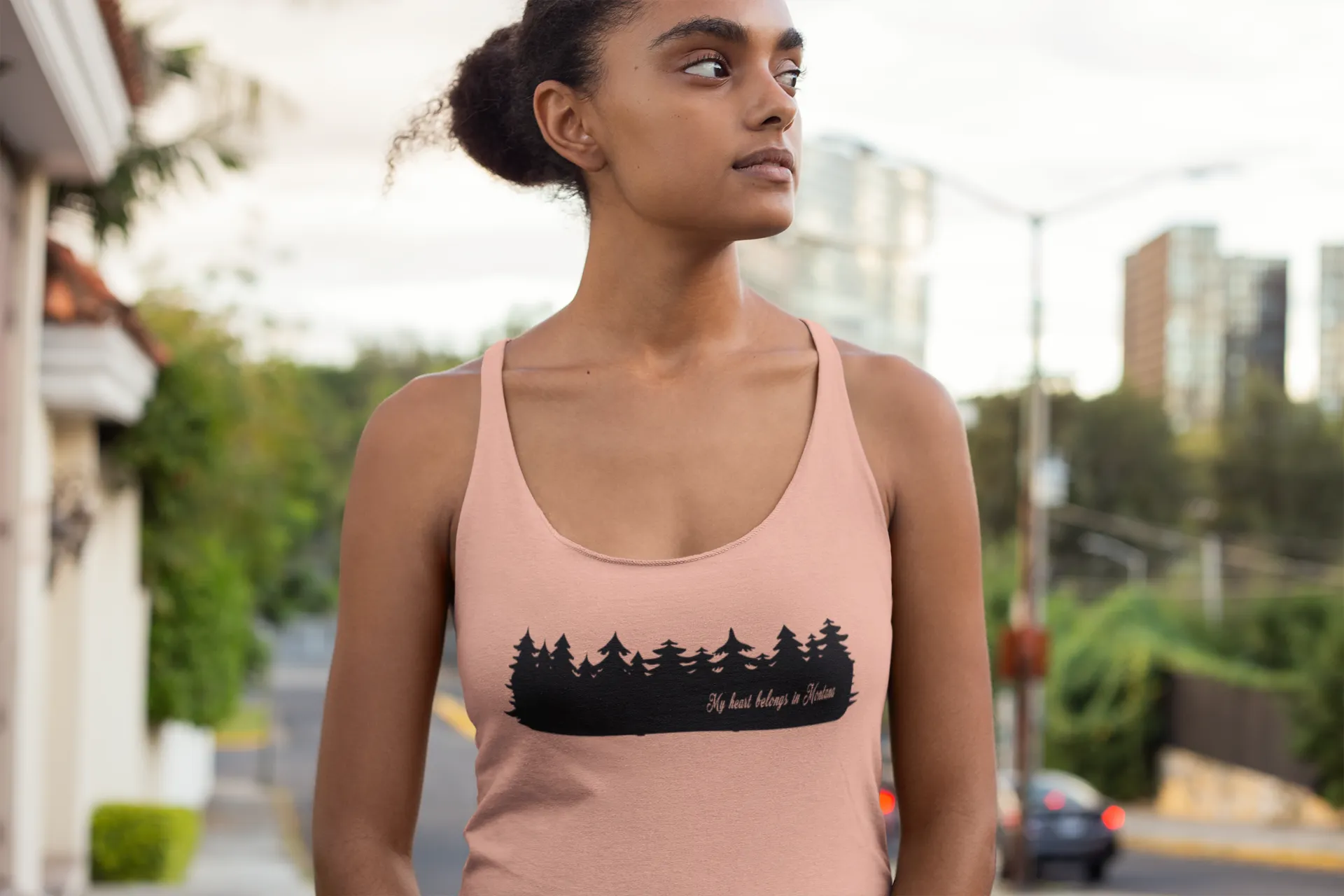 My Heart Belongs in Montana Women's Tank Top