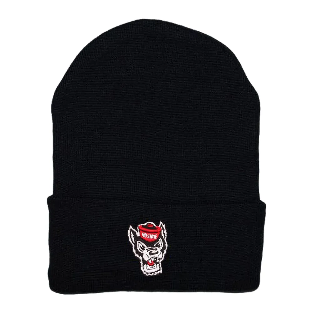 NC State Wolfpack Black Wolfhead Newborn Knit Hat