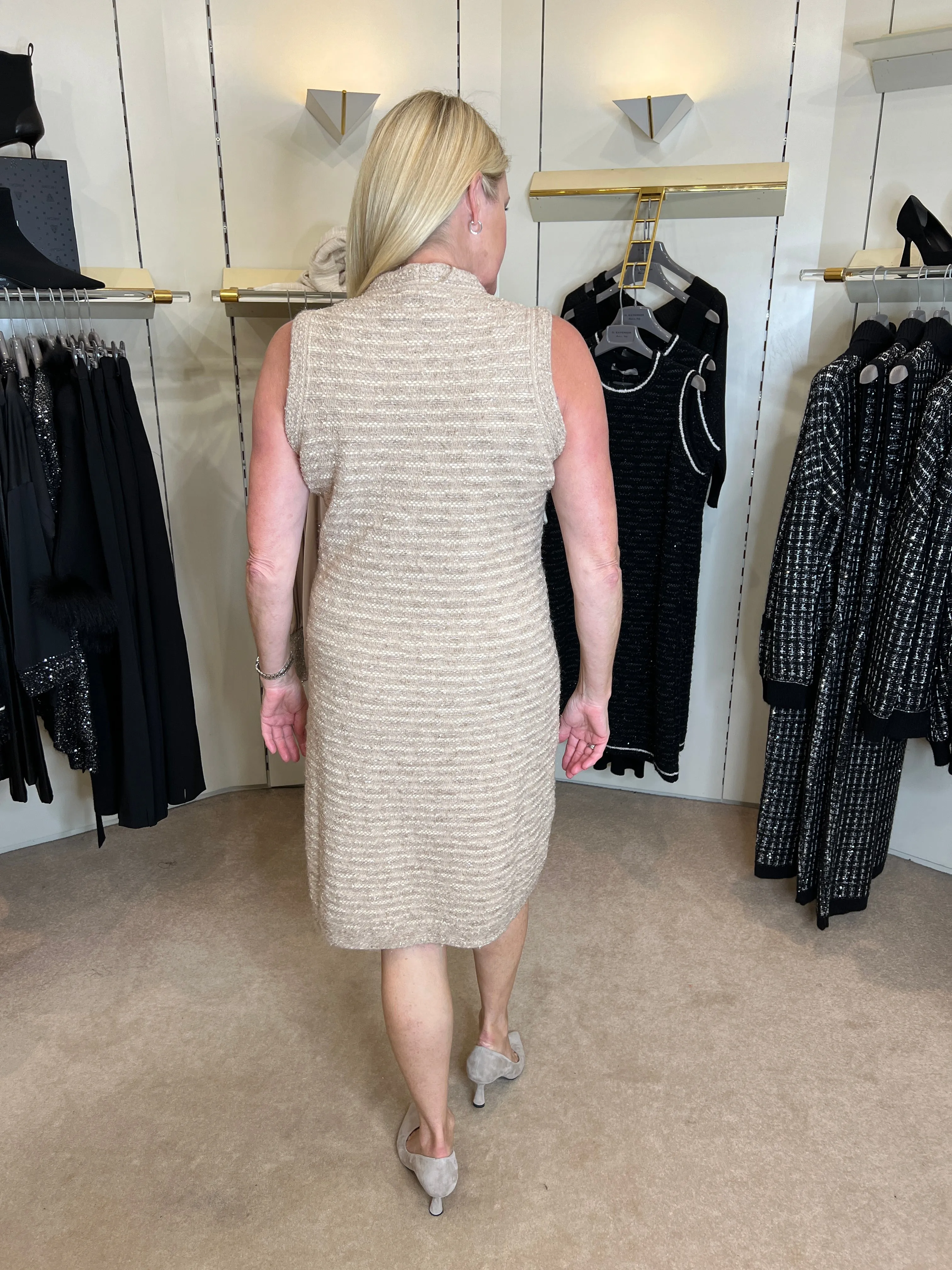 Nocciola Textured Knit Dress