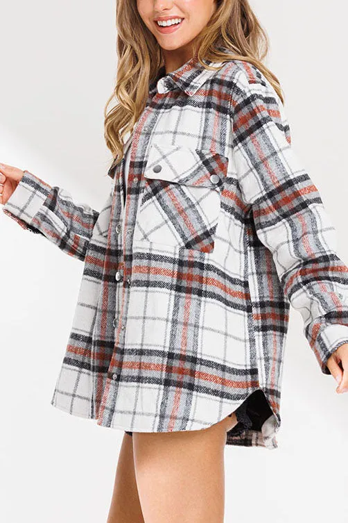 Oversized Flannel Jacket