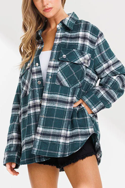 Oversized Flannel Jacket