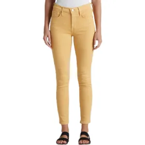 Pixie Crop Mid Rise Skinny - Mellow Yellow.