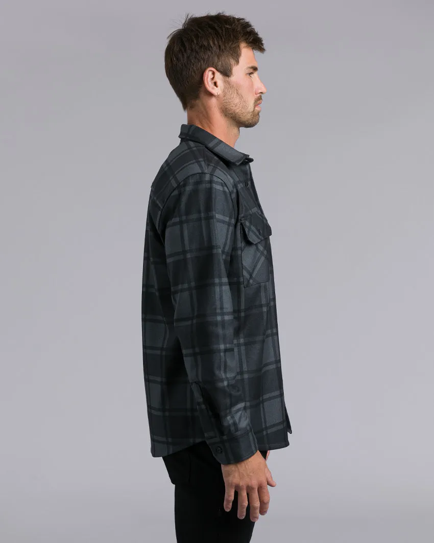 Plaid Coastal Overshirt (Size L)