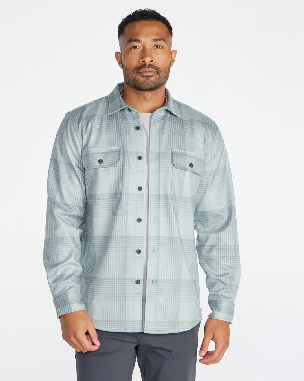 Plaid Coastal Overshirt (Size S)