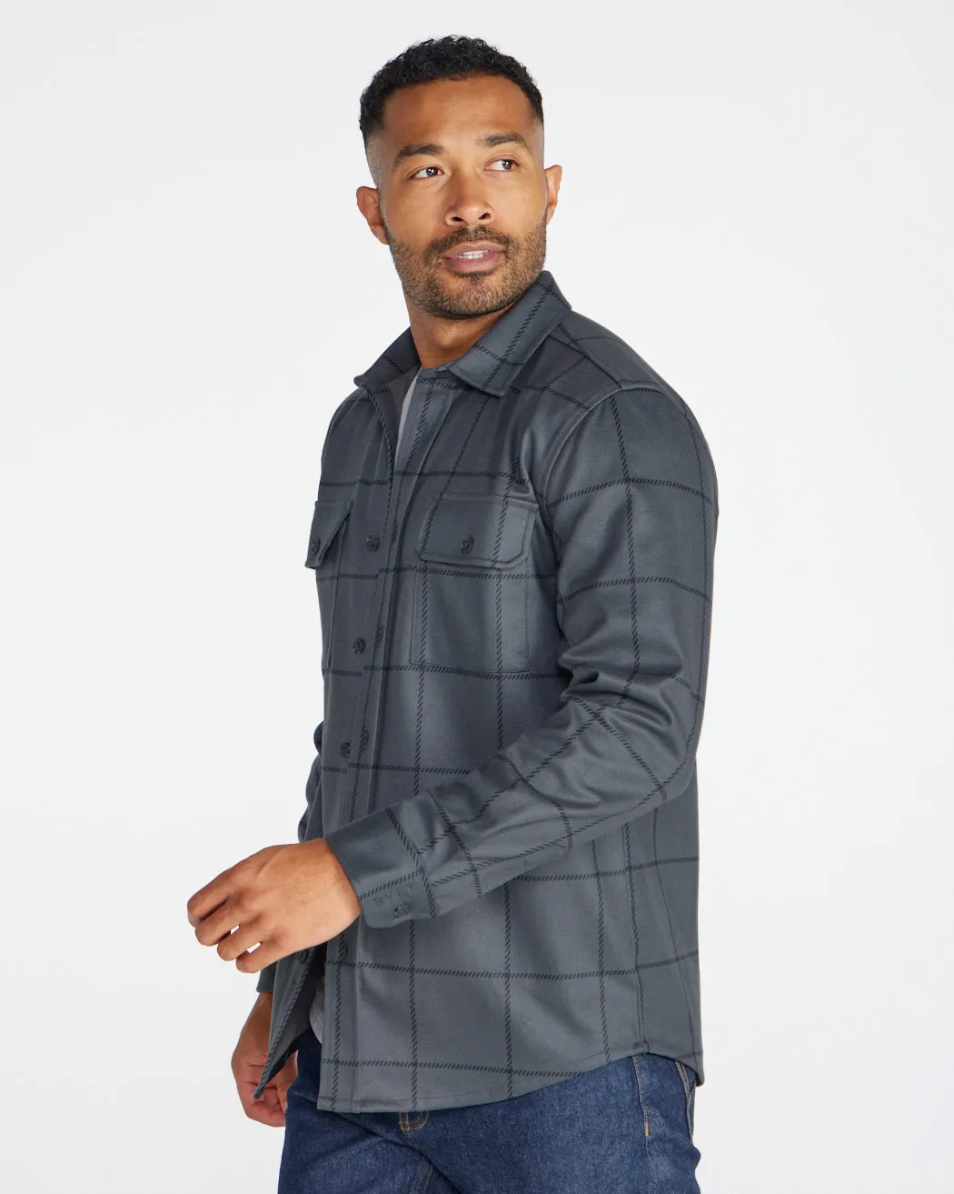 Plaid Coastal Overshirt (Size XXXL)