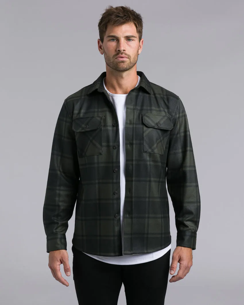 Plaid Coastal Overshirt (Size XXXL)