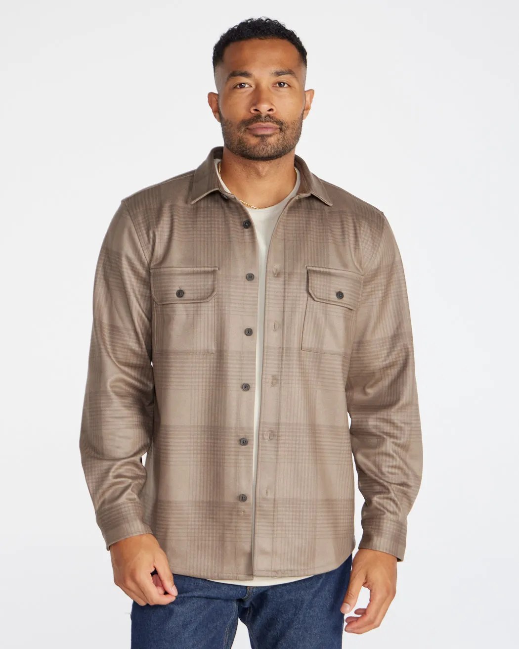 Plaid Coastal Overshirt (Size XXXL)