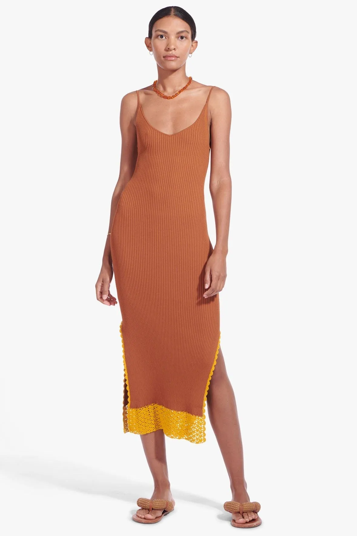 PLEASANTON DRESS | TAN GOLDIE