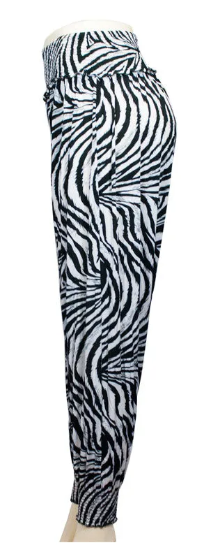 Printed Summer Silky Jogger Pants