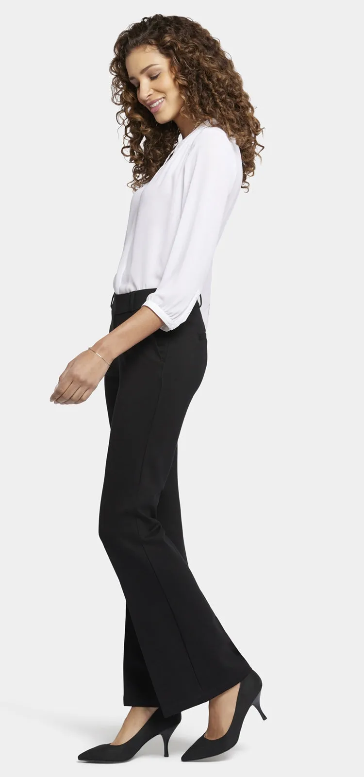 Pull-On Flared Trouser Pants Sculpt-Her™ Collection | Black