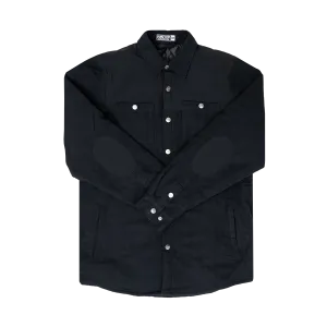 Quilted Shacket - Black on Black