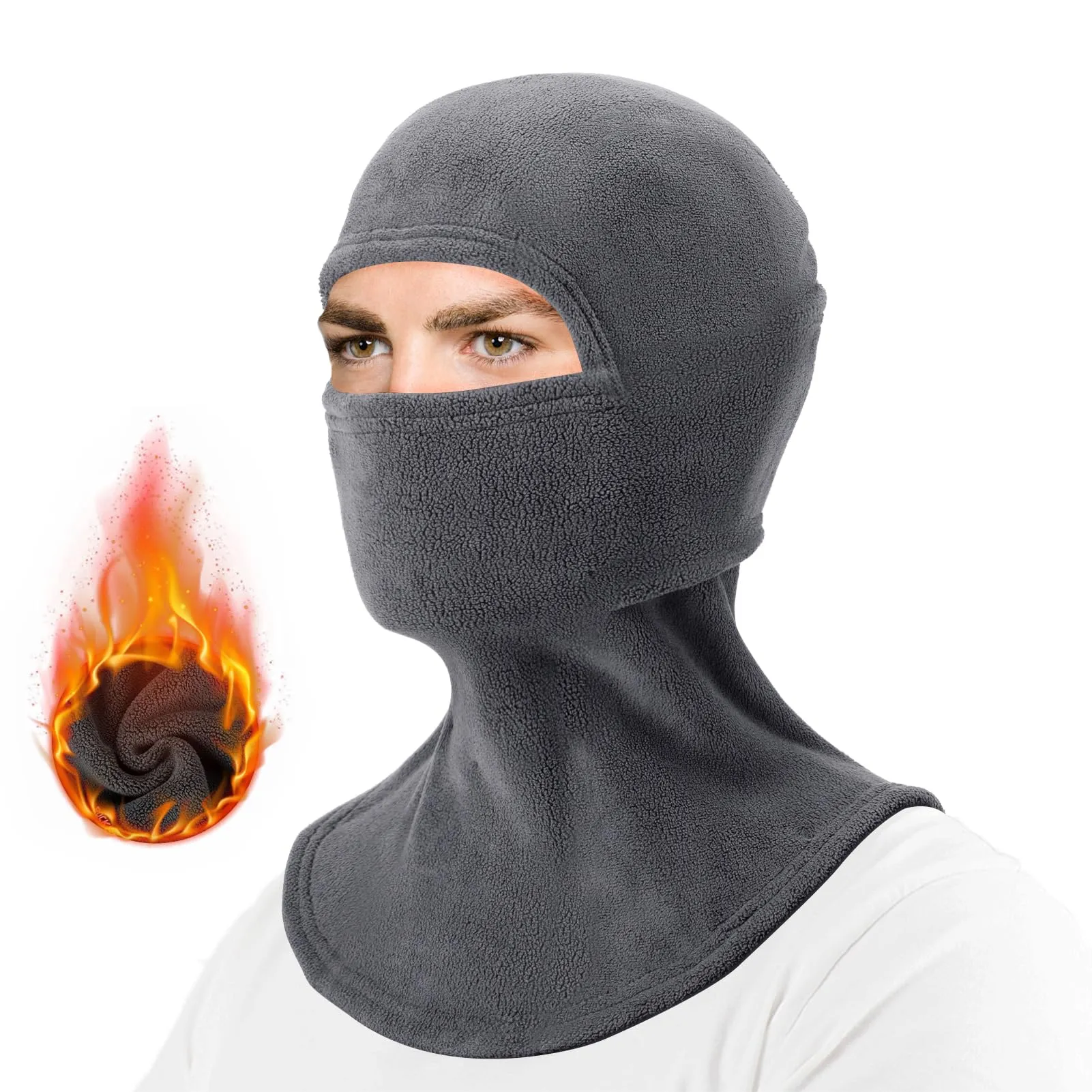 ROCKBROS Cold Weather Windproof Thermal Winter Balaclava Ski Mask Neck Warmer Hood