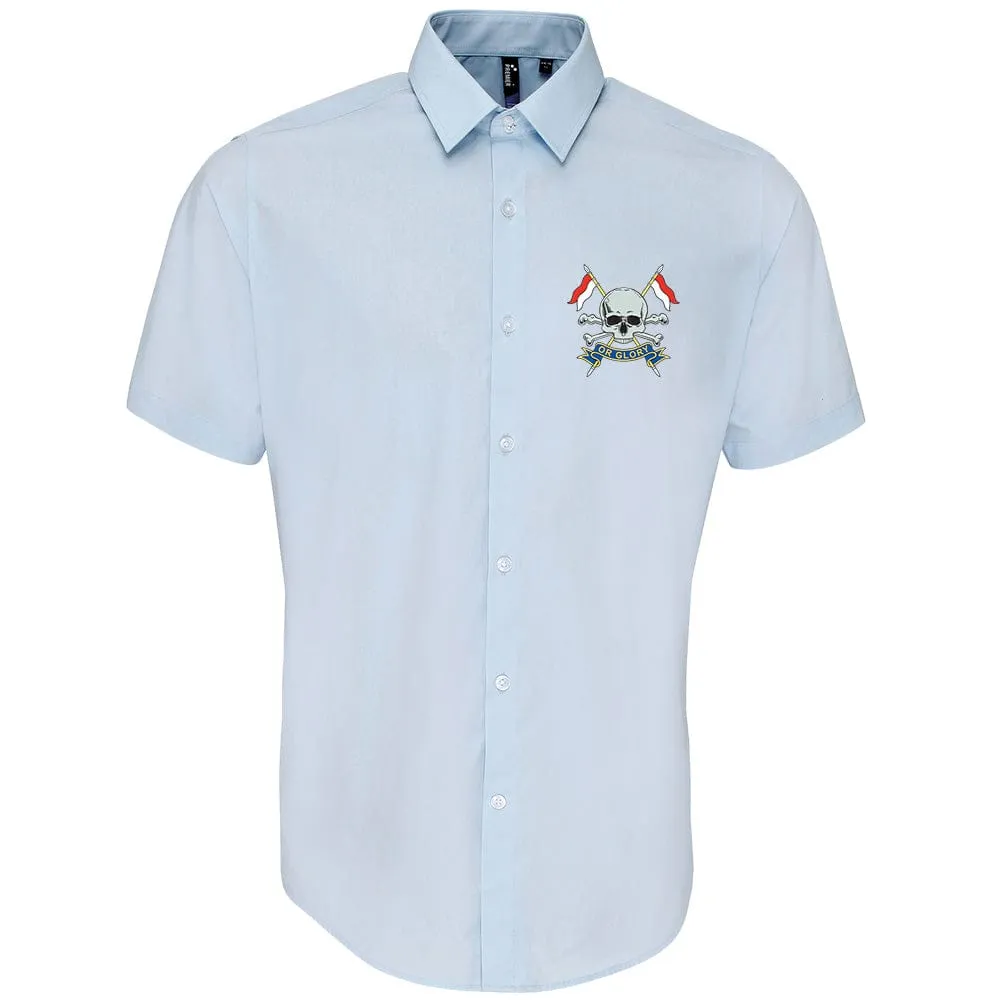 Royal Lancers Embroidered Short Sleeve Oxford Shirt