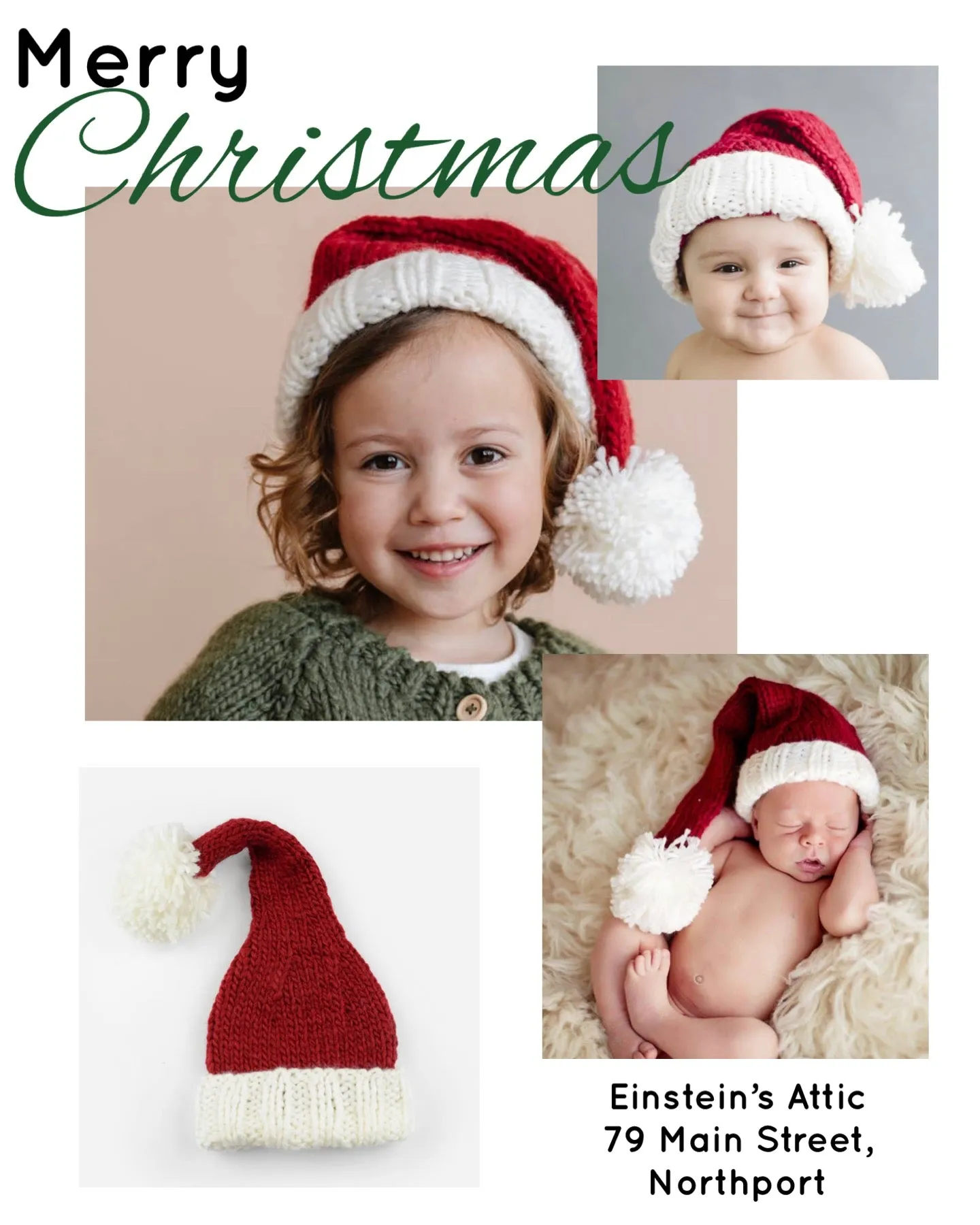 Santa Knit Hats BABY- ADULT