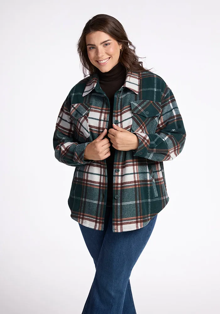 Sawyer Shacket - Espresso Plaid