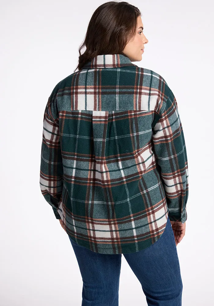 Sawyer Shacket - Espresso Plaid