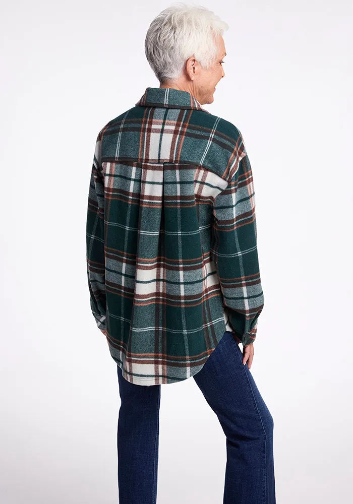 Sawyer Shacket - Espresso Plaid