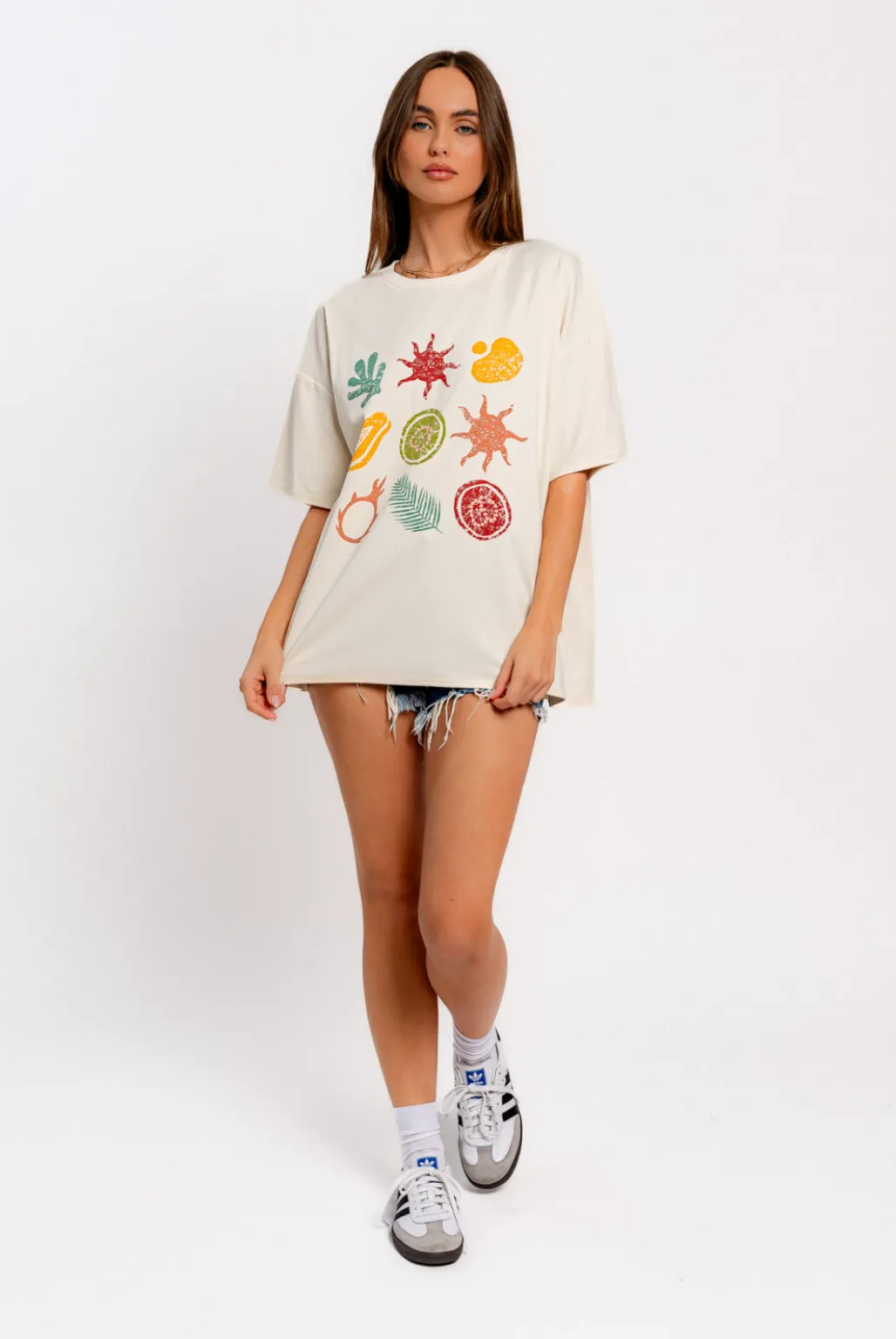 seaside shorty oversized tee